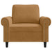 Fauteuil 60 cm fluweel bruin