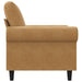 Fauteuil 60 cm fluweel bruin