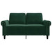 Tweezitsbank 120 cm fluweel donkergroen
