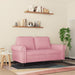 Tweezitsbank 120 cm fluweel roze