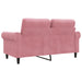 Tweezitsbank 120 cm fluweel roze