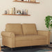 Tweezitsbank 120 cm fluweel bruin