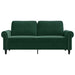 Tweezitsbank 140 cm fluweel donkergroen