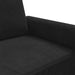 Tweezitsbank 140 cm fluweel zwart