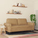 Tweezitsbank 140 cm stof bruin
