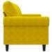 Driezitsbank 180 cm fluweel geel
