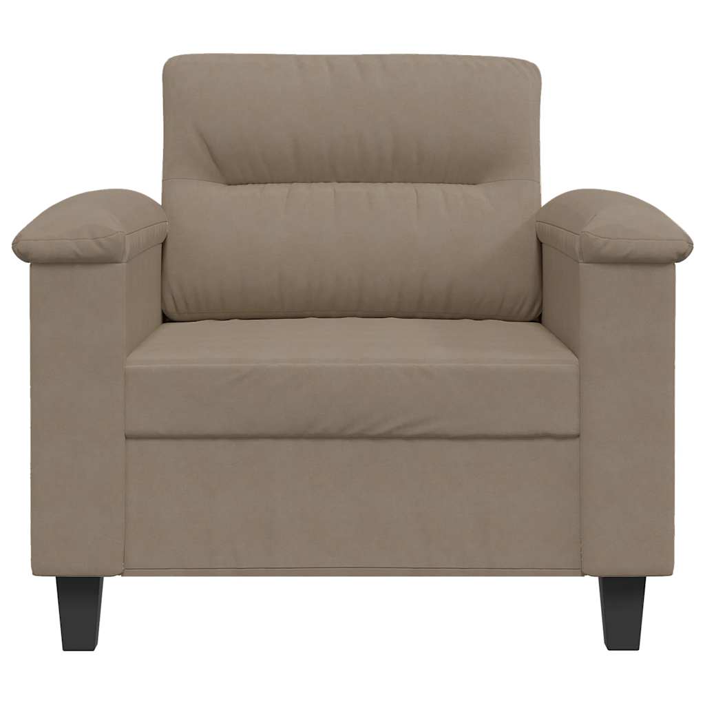 Fauteuil 60 cm microvezelstof taupe
