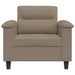 Fauteuil 60 cm microvezelstof taupe