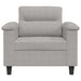 Fauteuil 60 cm microvezelstof lichtgrijs