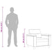 Fauteuil 60 cm microvezelstof donkergrijs