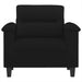 Fauteuil 60 cm microvezelstof zwart