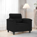 Fauteuil 60 cm microvezelstof zwart