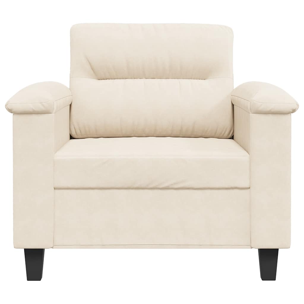 Fauteuil 60 cm microvezelstof beige