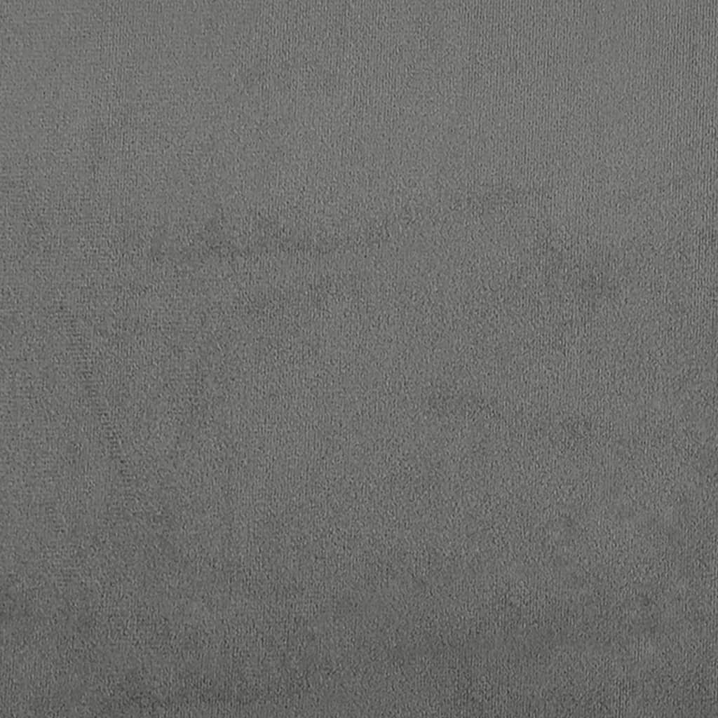 Tweezitsbank 120 cm microvezelstof donkergrijs