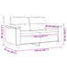 Tweezitsbank 120 cm microvezelstof donkergrijs