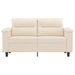 Tweezitsbank 120 cm microvezelstof beige