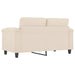 Tweezitsbank 120 cm microvezelstof beige