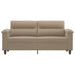Tweezitsbank 140 cm microvezelstof taupe