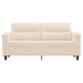 Tweezitsbank 140 cm microvezelstof beige