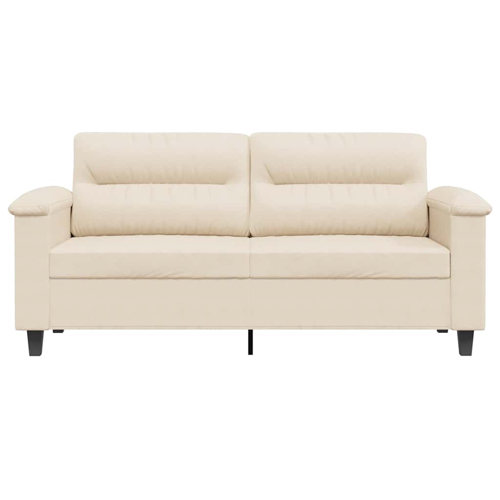 Tweezitsbank 140 cm microvezelstof beige