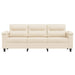 Driezitsbank 180 cm microvezelstof beige