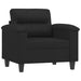 Fauteuil 60 cm kunstleer zwart
