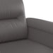 Fauteuil 60 cm kunstleer grijs