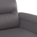 Tweezitsbank 120 cm kunstleer grijs