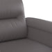 Tweezitsbank 140 cm kunstleer grijs