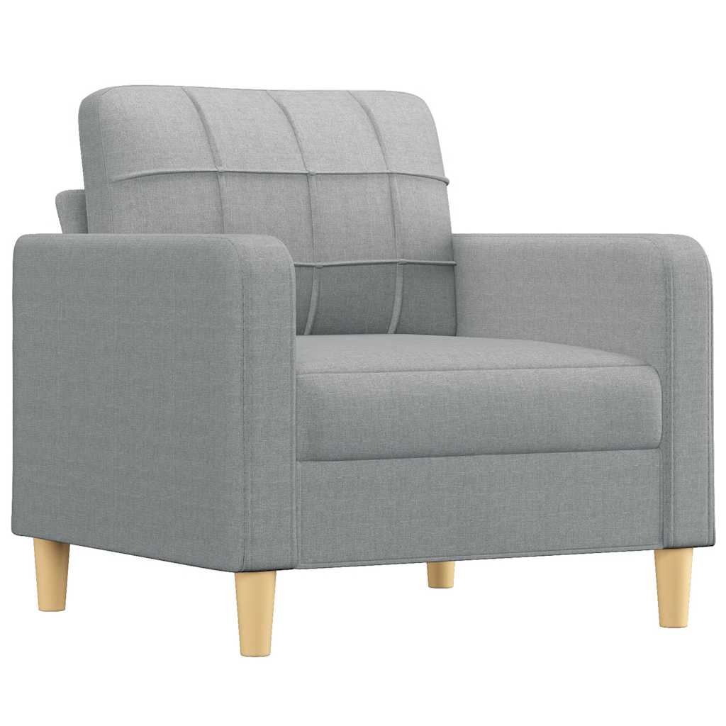 Fauteuil 60 cm stof lichtgrijs