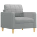 Fauteuil 60 cm stof lichtgrijs