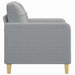 Fauteuil 60 cm stof lichtgrijs