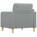 Fauteuil 60 cm stof lichtgrijs