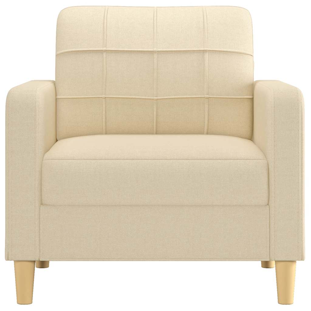 Fauteuil 60 cm stof crèmekleurig