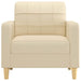 Fauteuil 60 cm stof crèmekleurig