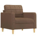 Fauteuil 60 cm stof bruin