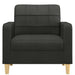 Fauteuil 60 cm stof zwart