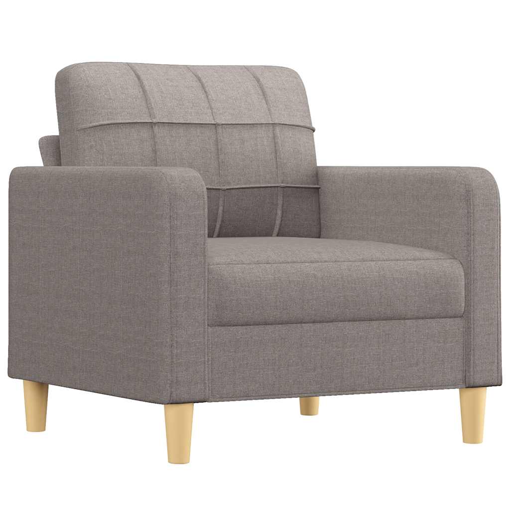 Fauteuil 60 cm stof taupe
