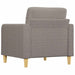 Fauteuil 60 cm stof taupe