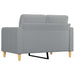 Tweezitsbank 120 cm stof lichtgrijs