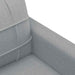 Tweezitsbank 120 cm stof lichtgrijs