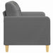 Tweezitsbank 120 cm stof donkergrijs