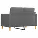 Tweezitsbank 120 cm stof donkergrijs
