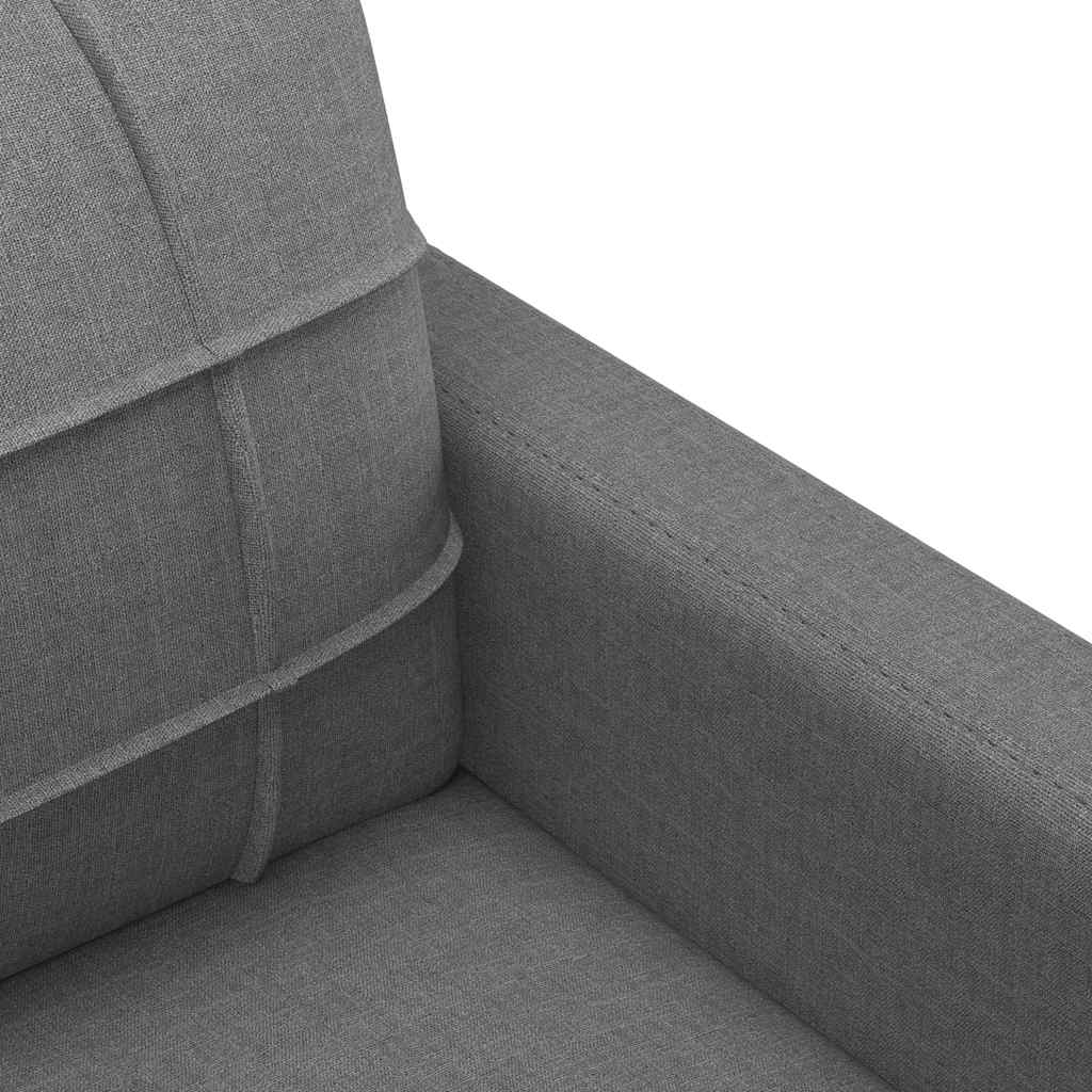 Tweezitsbank 120 cm stof donkergrijs
