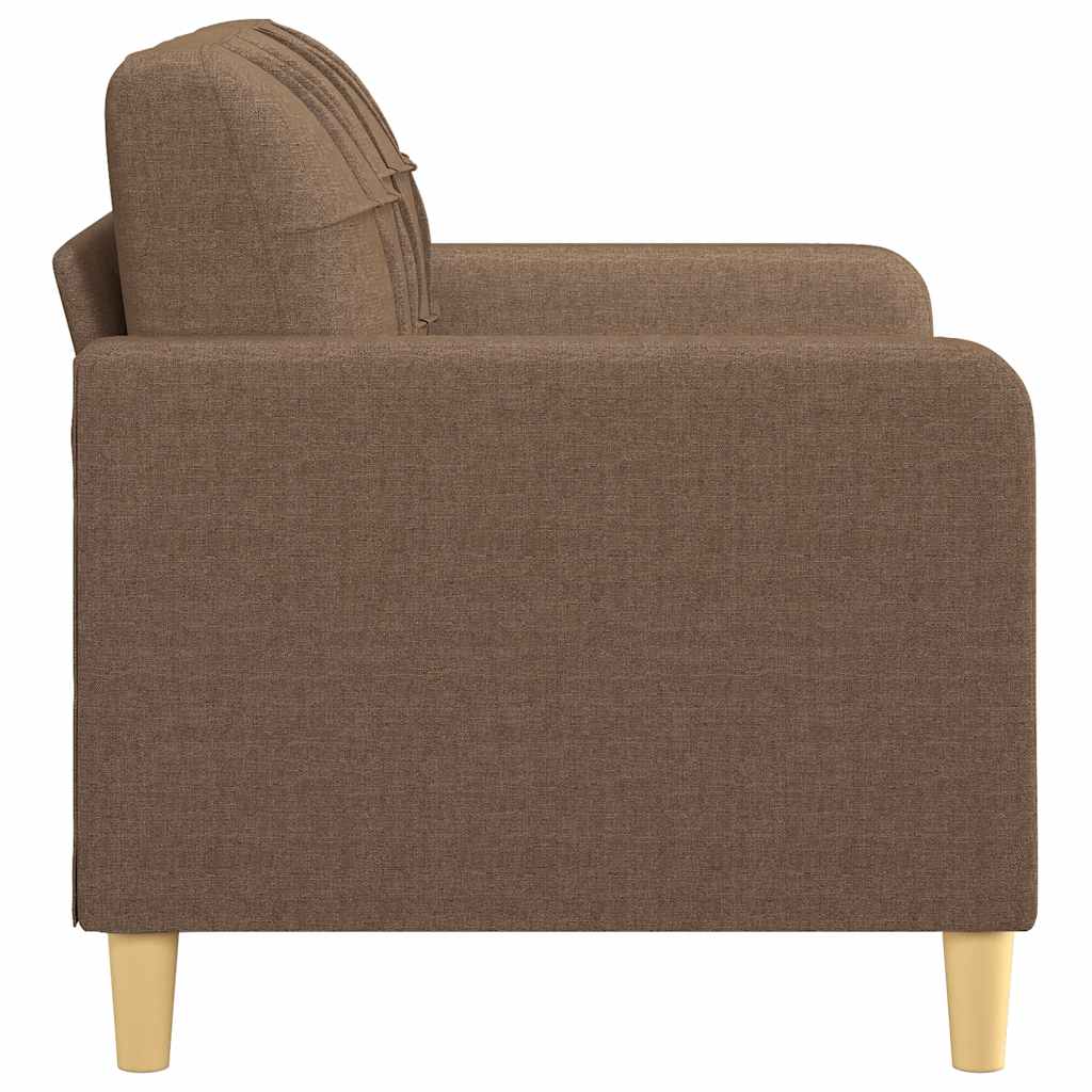Tweezitsbank 120 cm stof bruin