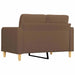 Tweezitsbank 120 cm stof bruin