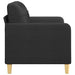 Tweezitsbank 120 cm stof zwart