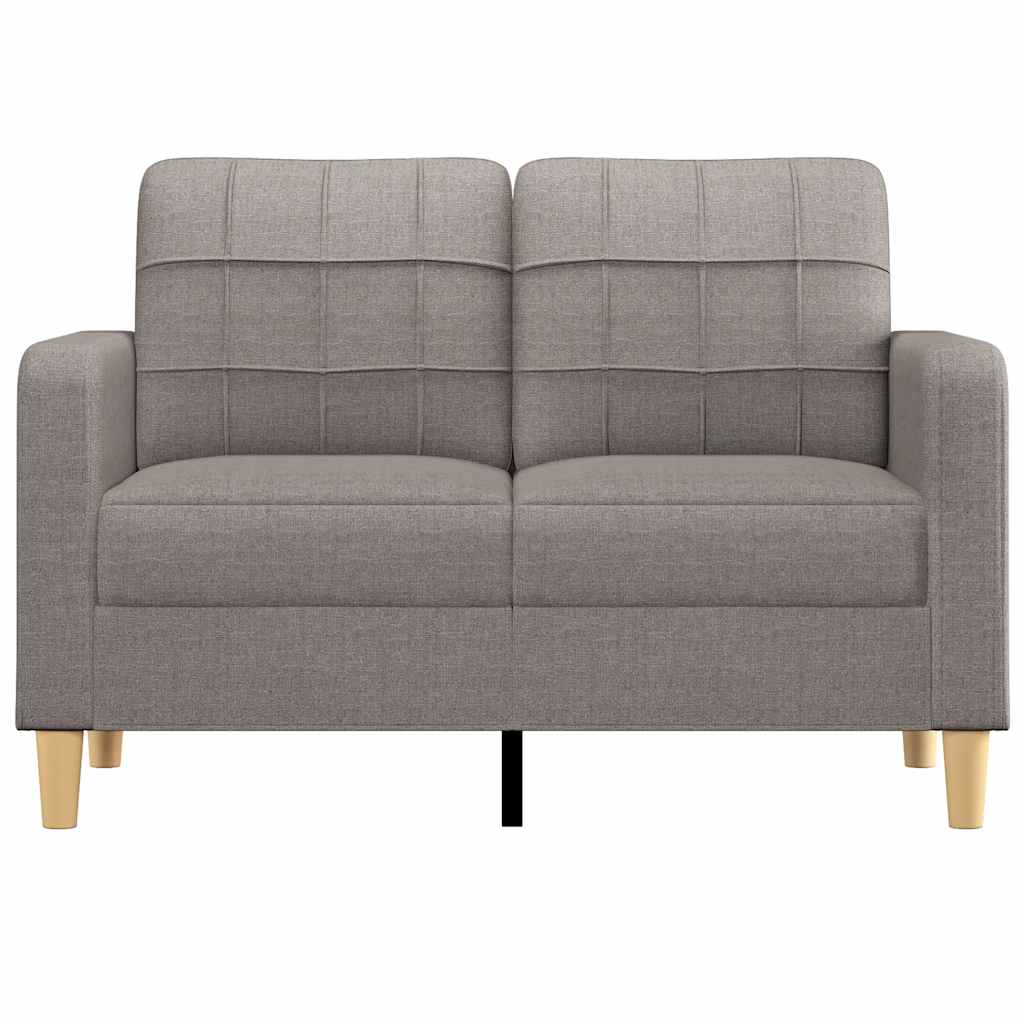 Tweezitsbank 120 cm stof taupe