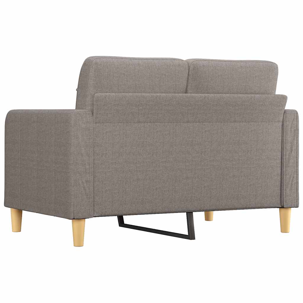 Tweezitsbank 120 cm stof taupe
