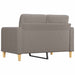 Tweezitsbank 120 cm stof taupe